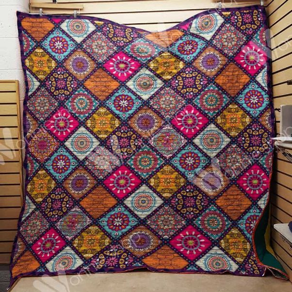 Hippie Mandala Quilt Blanket Bedding Set for Home Décor