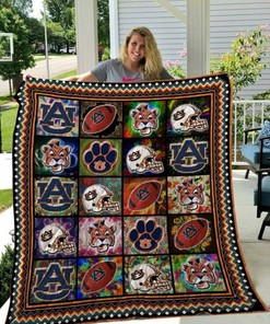Hippie Ncaa Auburn Tigers Loved Quilt Blanket Bedding Set