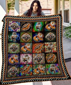 Hippie Ncaa Clemson Tigers Great Quilt Blanket