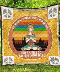 Hippie Peace Premium Quilt