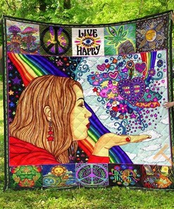 Hippie Premium 2 Quilt Blanket Bedding Set