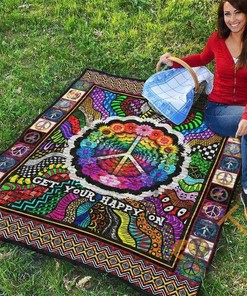 Hippie Quilt Blanket Bedding Set With Pilliwcase Option
