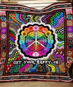 Hippie Quilt Blanket Bedding Set With Pilliwcases Option