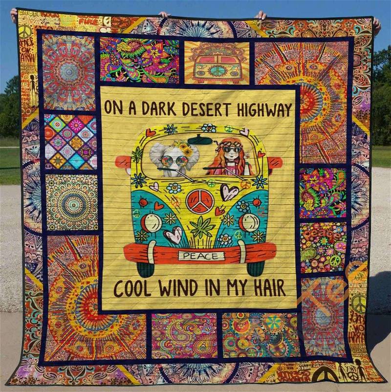 Hippie Quilt Blanket Bedding Set With Pilliwcases Option Gift For Lover Ones