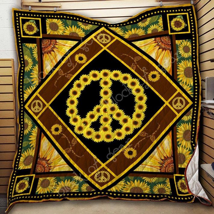 Hippie Sunflower Quilt Blanket Bedding Set Thh7
