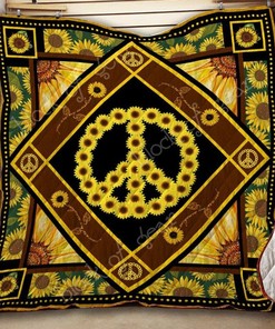 Hippie Sunflower Quilt Blanket Thh798