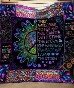 Hippie They Whispered To Her You Can Withstand The Storm Quilt Blanket Bedding Set