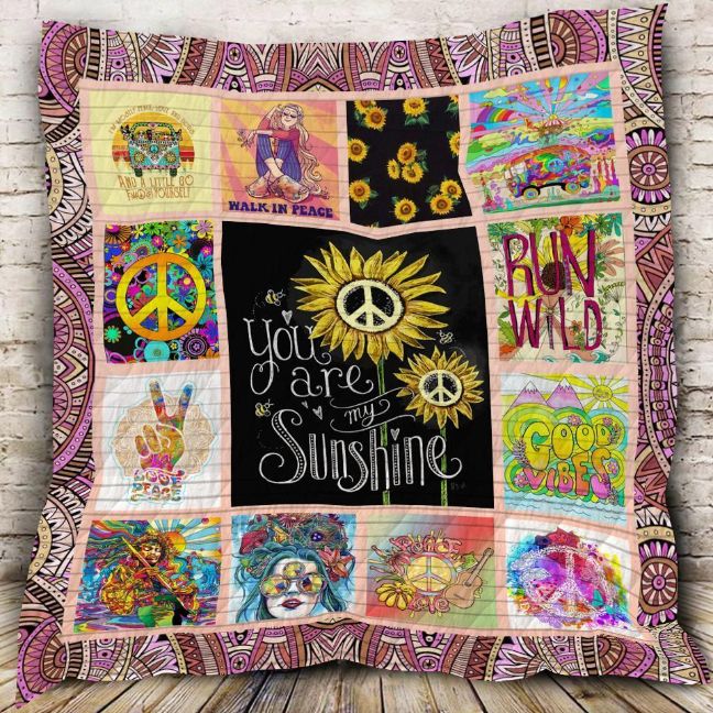 Hippie You Are My Sunshine Quilt Blanket Bedding Set