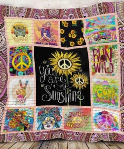 Hippie You Are My Sunshine Quilt Blanket Bedding Set