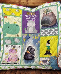 Hippo – My Spirit Animal Quilt Blanket Bedding Set