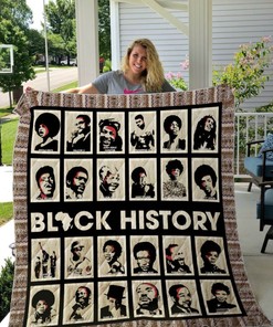 History Black Portrait Quilt Blanket Bedding Set