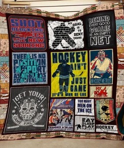Hockey Ain't Just Game It's A Way Of Life Quilt Blanket Bedding Set