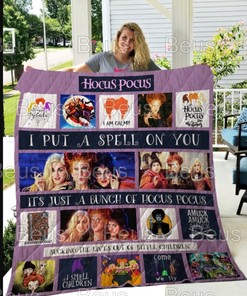 Hocus Pocus Decor Halloween Quilt Blanket Bedding Set