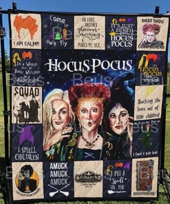 Hocus Pocus Halloween Quilt Blanket Bedding Set