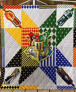 Hogwarts House Logo Harry Potter Quilt Blanket Bedding Set