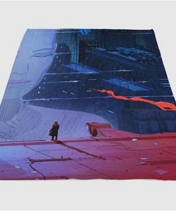 Hologram Blade Runner 2049 Sherpa Fleece Blanket Gifts for Family, for Couple
