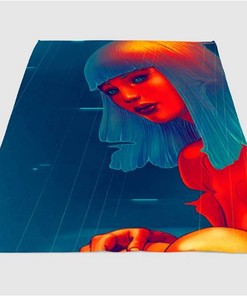 Hologram Girl Blade Runner 2049 Sherpa Fleece Blanket Gifts for Family, for Couple