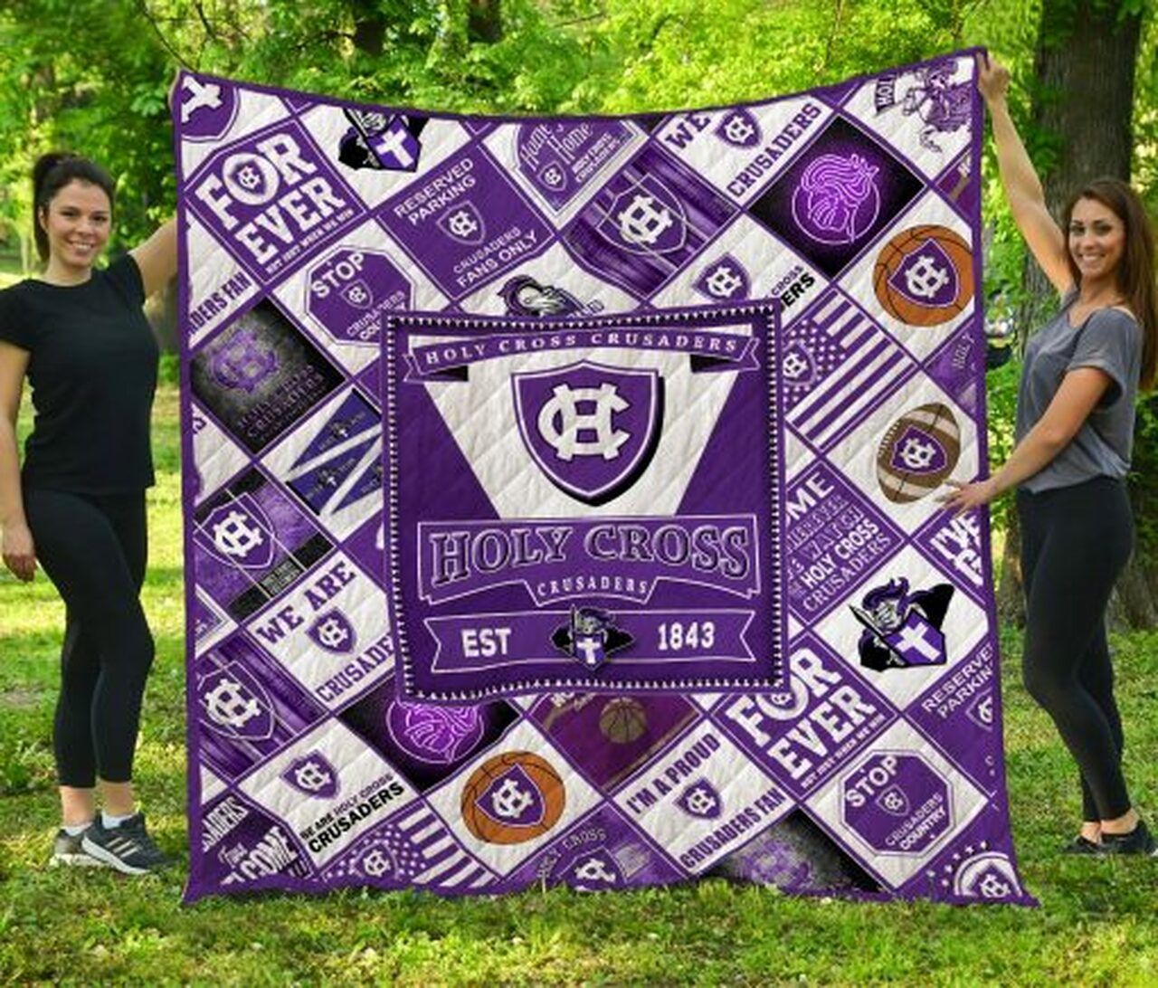 Holy Cross Crusaders Ncaa Quilt Blanket Bedding Set