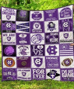 Holy Cross Ncaa Holy Cross Crusaders Collection Quilt Blanket Bedding Set