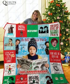 Home Alone 28th Anniversary Quotes Collected Quilt Blanket Bedding Set