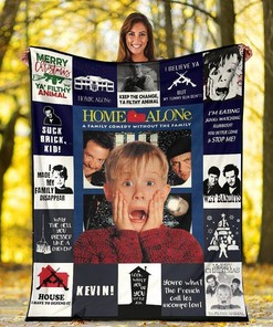 Home Alone Funny Movies Sherpa Fleece Blanket Gifts for Family, for Couple