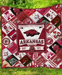 Home Ncaa Arkansas Razorbacks Combined Quilt Blanket Bedding Set