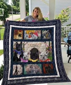Home Of French Bulldog Collection Quilt Blanket Bedding Set