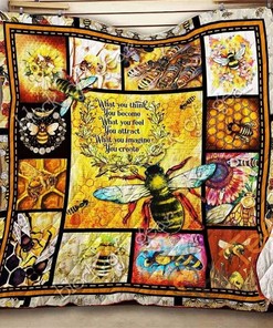 Honey Bee Quilt Blanket Bedding Set