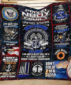 Honor Your US Navy Pride with Customizable Quilt Blanket Bedding Set