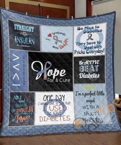 Hope For A Cure Diabetes Quilt Blanket Bedding Set