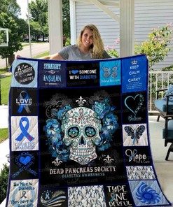 Hope I Love Someone With Diabetes Awareness Quilt Blanket Bedding Set