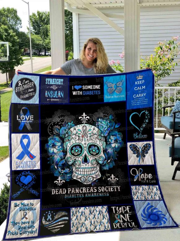 Hope I Love Someone With Diabetes Awareness Quilt Blanket Bedding Set