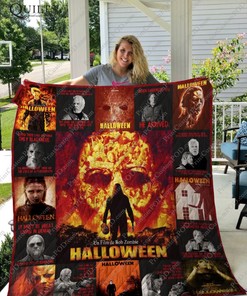 Horror Halloween Movies Rob Zombie Jason Michael Quilt Blanket Bedding Set