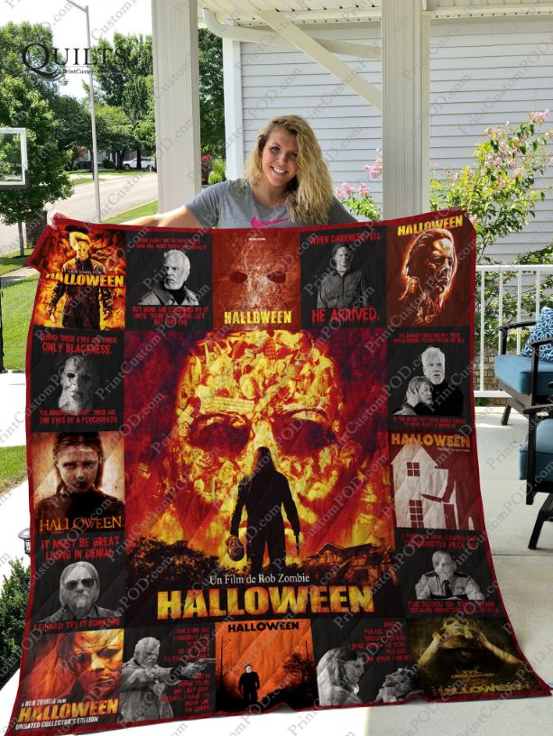 Horror Halloween Movies Rob Zombie Jason Michael Quilt Blanket Bedding Set