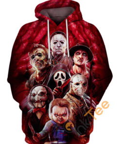 Horror Movie Killers Hoodie 3D