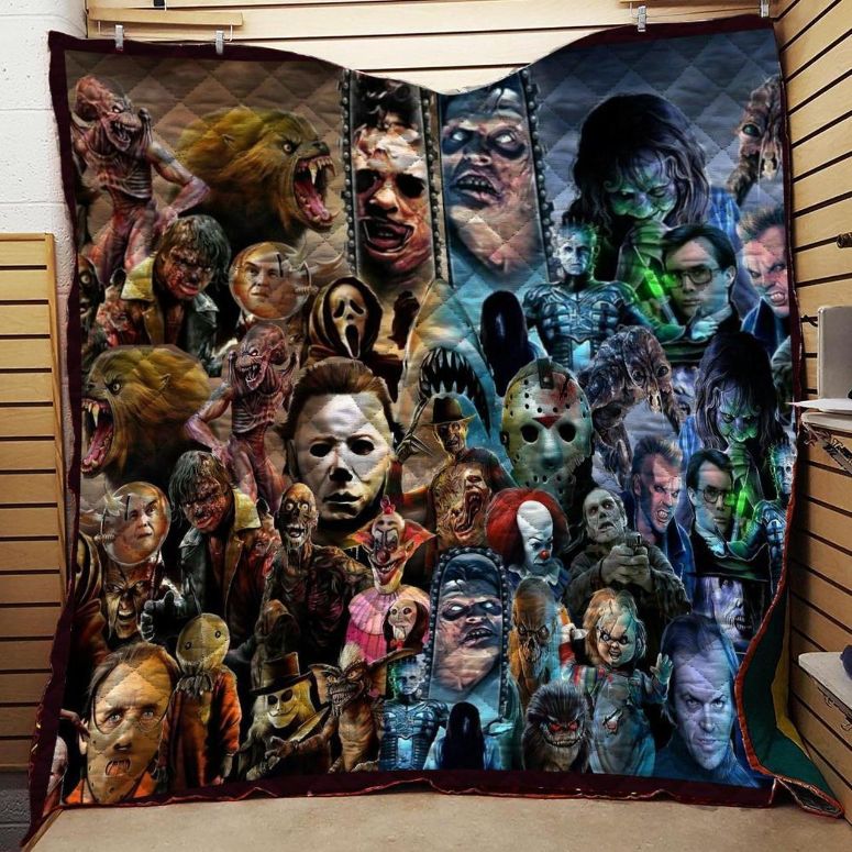 Horror Squad Quilt Blanket Bedding Set for Home Décor
