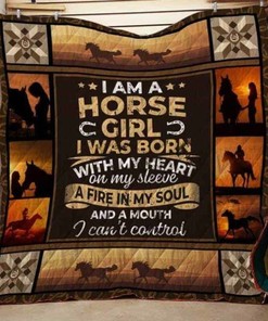 Horse A Fire In My Soul Quilt Blanket Bedding Set