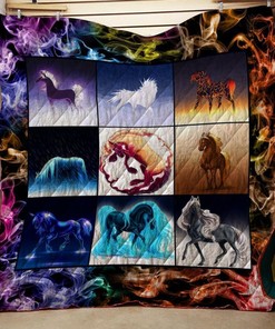 Horse Art Quilt Blanket Bedding Set-04 for Home Décor