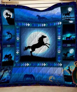 Horse Quilt Blanket Bedding Set