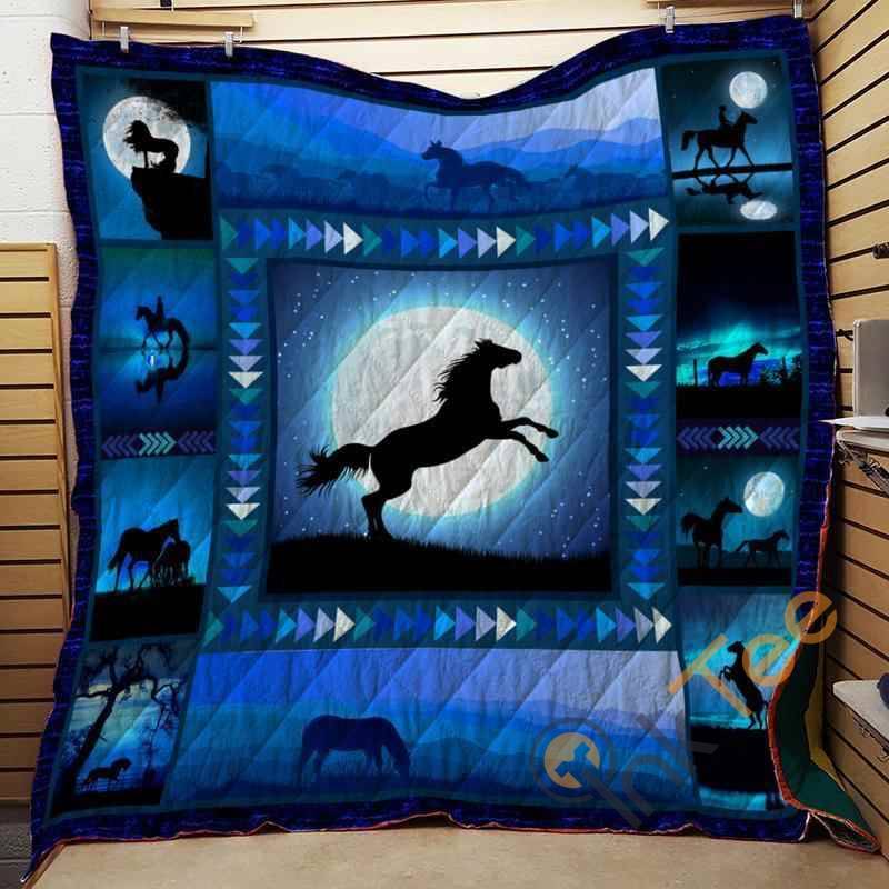 Horse Quilt Blanket Bedding Set