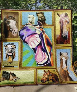 Horse Quilt Blanket Bedding Set Gifts For Lover