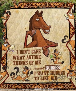 Horse Quilt Blanket Bedding Set With Pilliwcase Option Ver8