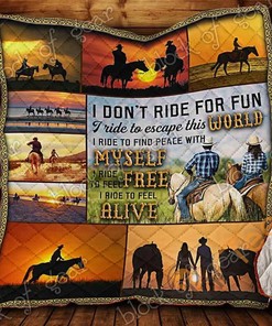 Horseback Riding Quilt Blanket Bedding Set