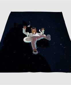 Horseman Background Sherpa Fleece Blanket Gifts for Family, for Couple