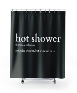 Hot Shower Funny Shower Curtain, Funny Shower Curtain, Naked Shower Curtain, Modern Shower Curtain, Valentine Gift