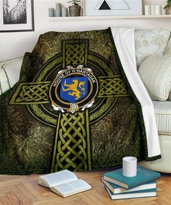 House Of O Hartagan Celtic Knott Sherpa Fleece Blanket Gifts for Family, for Couple