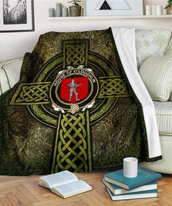 House Of O Loughlin Celtic Knott Sherpa Fleece Blanket Gifts for Family, for Couple
