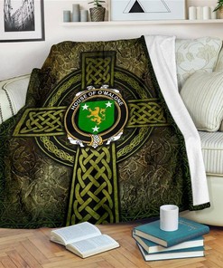 House Of O Malone Celtic Knott Sherpa Fleece Blanket Gifts for Family, for Couple
