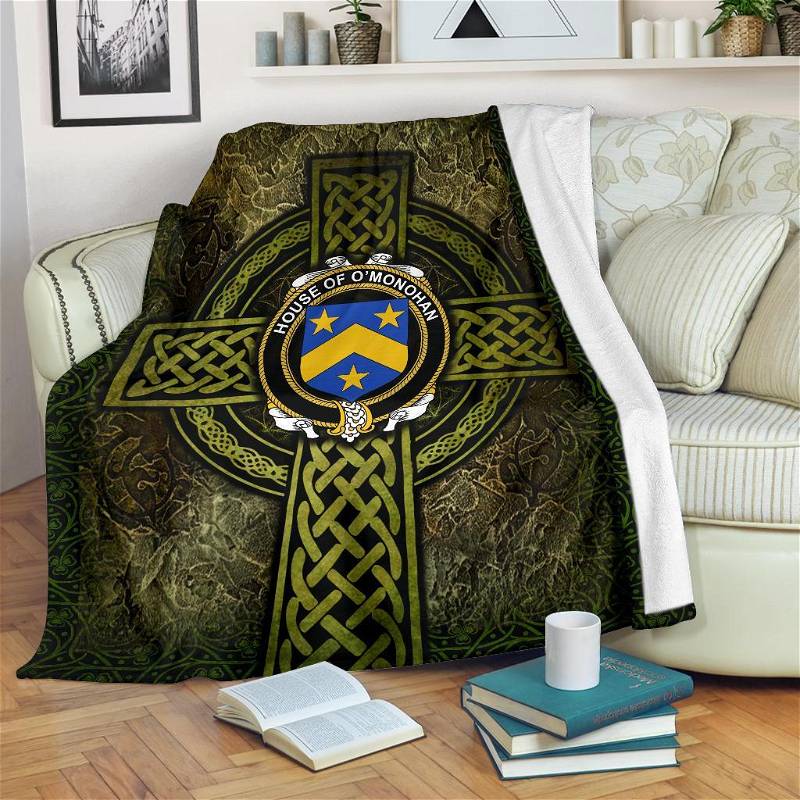 House Of O Monohan Celtic Knott Sherpa Fleece Blanket Gifts for Family, for Couple