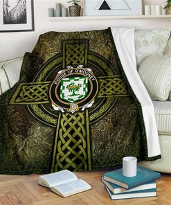 House Of O Mooney Celtic Knott Sherpa Fleece Blanket Gifts for Family, for Couple